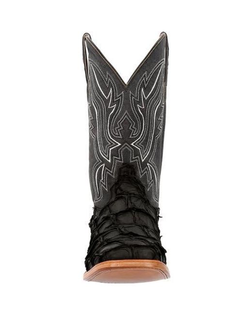 Durango Black Premium Exotics Western Boot for men
