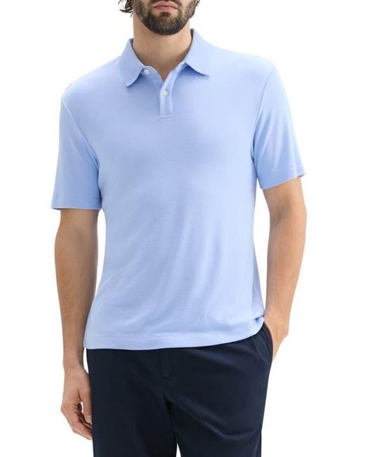 Theory Blue Kayser Solid Modal Blend Polo for men