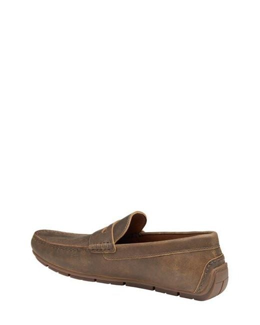 Johnston & Murphy Brown Baldwin Driving Shoe for men