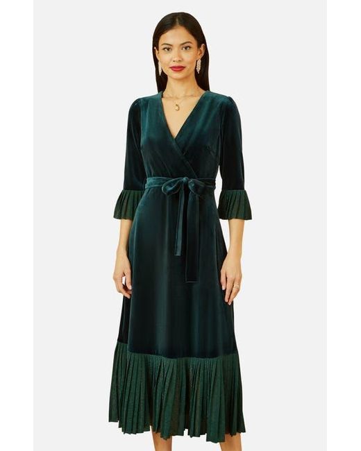 Cocktail Dresses Dresses For 40 Year Old Wedding Guest VELVET RAGLAN SLEEVE  WRAP DRESS  Maggy London