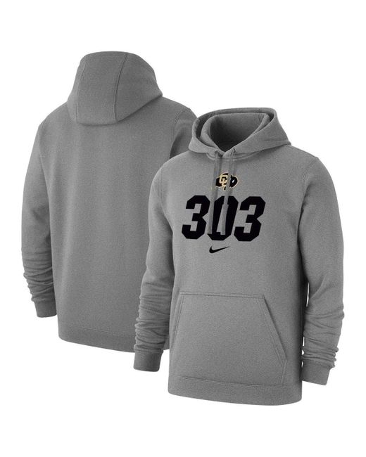 Nike Colorado Buffaloes 303 Club Pullover Hoodie At Nordstrom in Gray ...