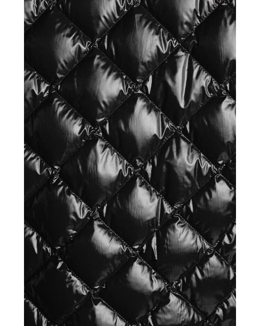 Moncler Black Diamond Quilted Down Hooded Jacket