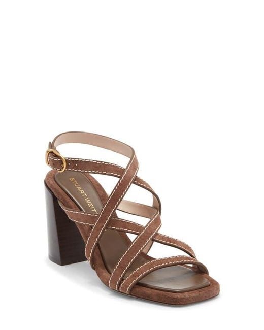 Stuart Weitzman Brown Park Sandal