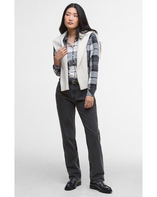 Barbour Gray Bredon Tartan Cotton Button-Up Shirt
