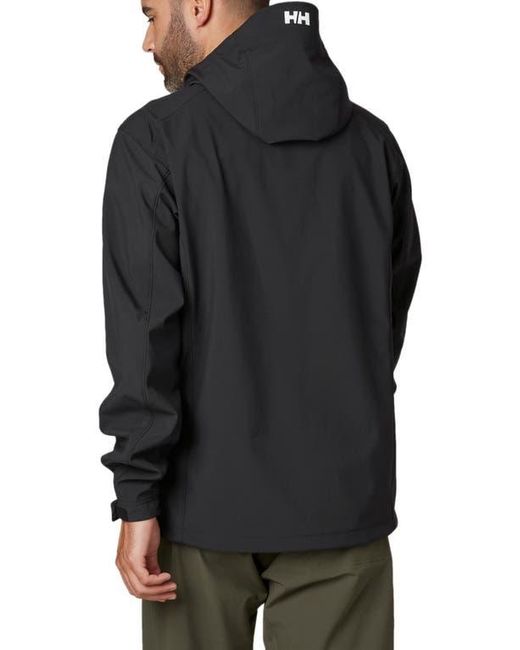 Helly Hansen Black Paramount Water Resistant Hooded Softshell Jacket for men