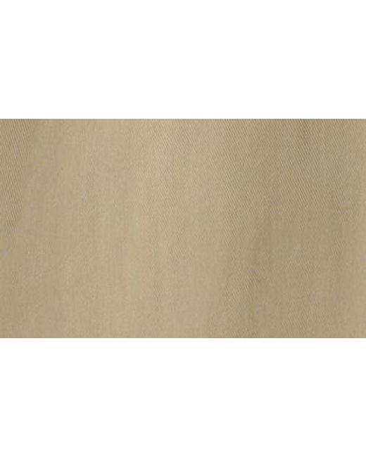 Akris Punto Natural Double Breasted Cotton Gabardine Trench Coat