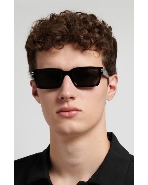 Marc Jacobs Black 54Mm Rectangular Sunglasses for men