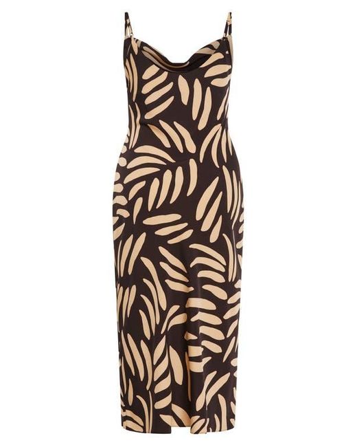 City Chic Black Bayley Cowl Neck Slipdress