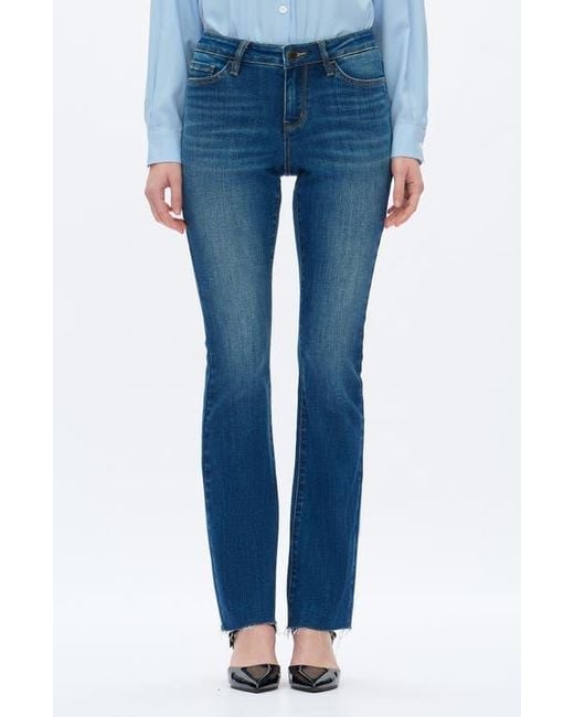 Bayeas Blue Low Rise Bootcut Jeans