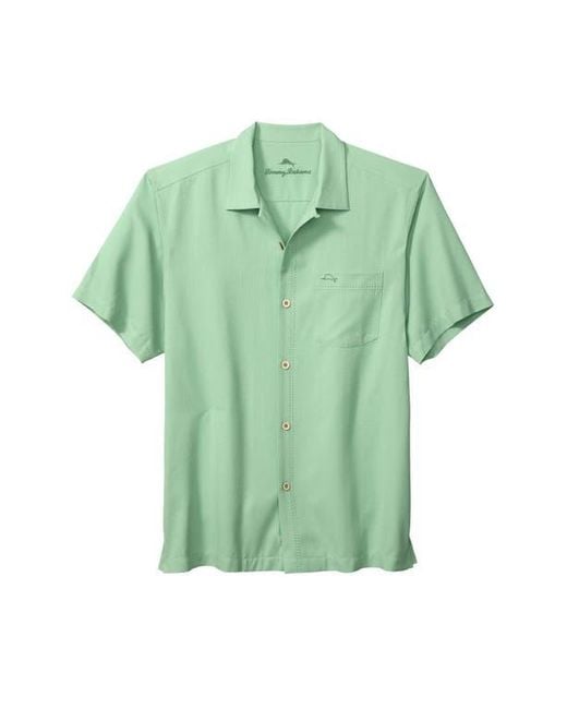 Tommy Bahama Green Coastal Breeze Islandzone Camp Shirt for men