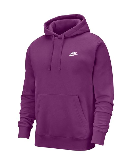 Nike Purple Sportswear Club Hoodie for men