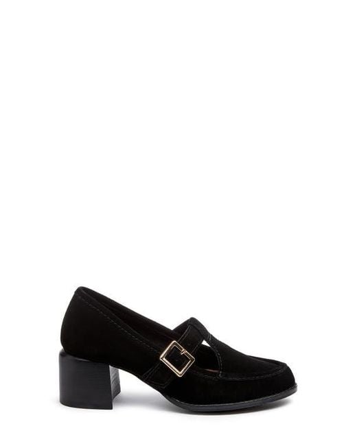 Kelsi Dagger Brooklyn Black Caleb T-Strap Pump