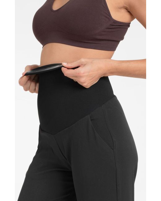 Seraphine Black Tapered Compression Postpartum leggings