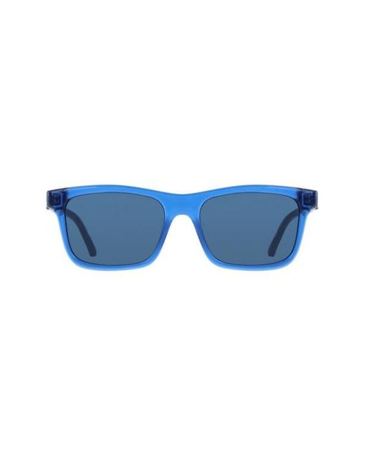 Ferragamo Blue 55Mm Rectangular Sunglasses for men