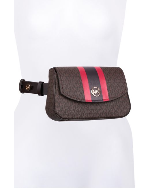 Michael Kors Red Logo Belt Bag