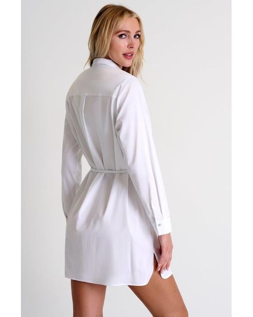 Shan White Poplin Shirt Tunic