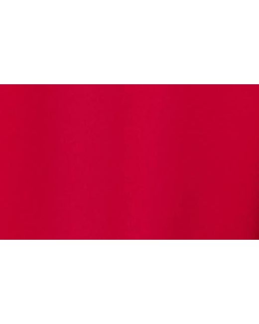 Kay Unger Red Elliot Chiffon Pleat Detail Cocktail Dress