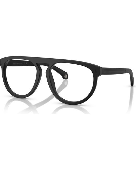 Moncler Black 57Mm Pilot Optical Glasses
