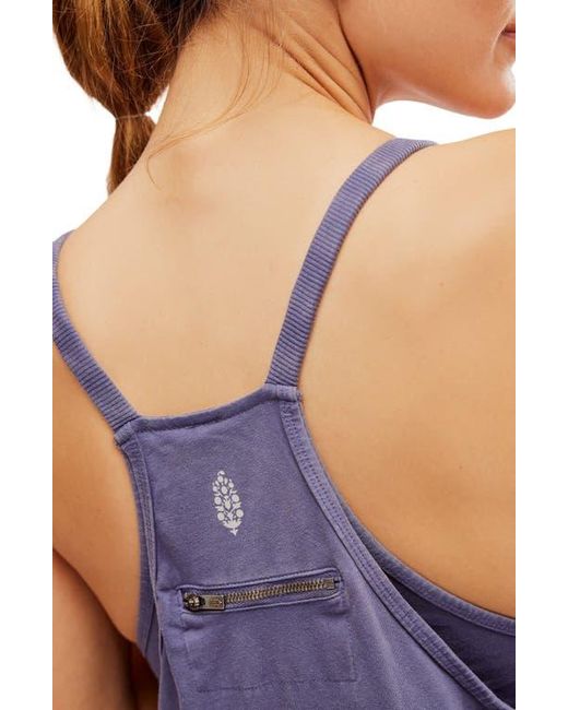 Free People Purple Fp Movement Hot Shot Mini Sport Dress