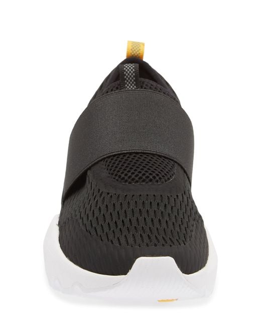 Sorel Impact Strap Mesh Slipon Sneaker In Black White At Nordstrom Rack Lyst