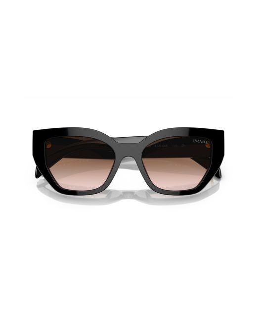 Prada Black 53mm Butterfly Polarized Sunglasses for men