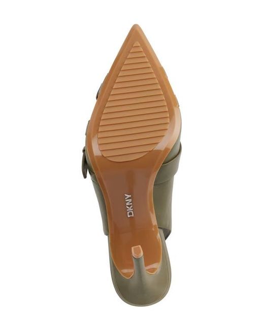 DKNY Black Modeste Slingback Pointed Toe Pump