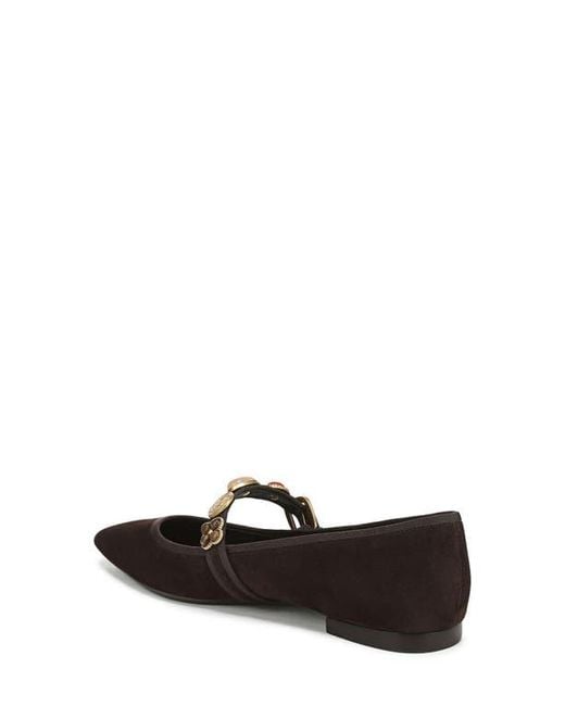 Veronica Beard Brown Selene Charms Pointed Toe Flat