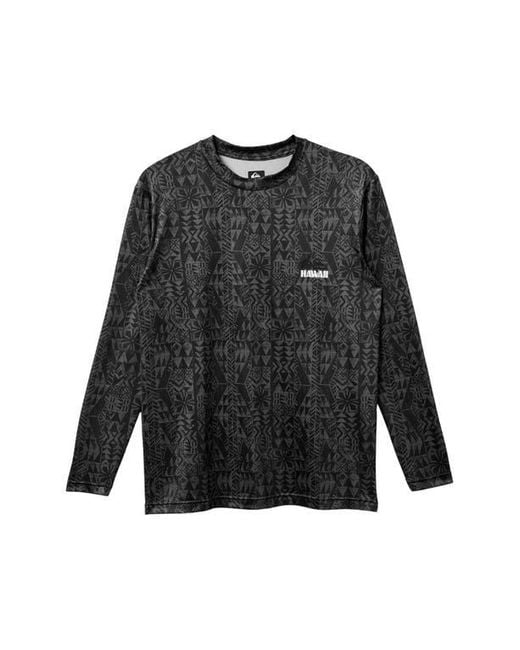 Quiksilver Black Hi Surf Long Sleeve Rashguard for men