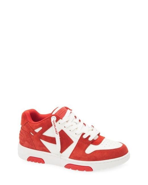 Off-White c/o Virgil Abloh Red Out Of Office Low Top Sneaker for men