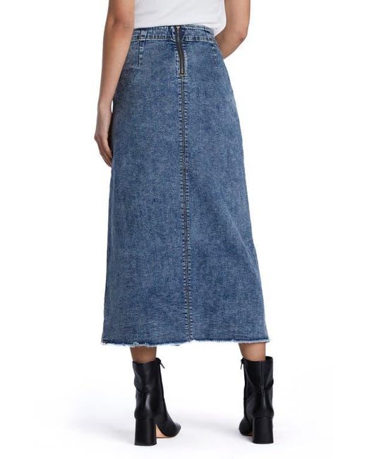 Wash Lab Denim Blue Side Hustle Denim Skirt