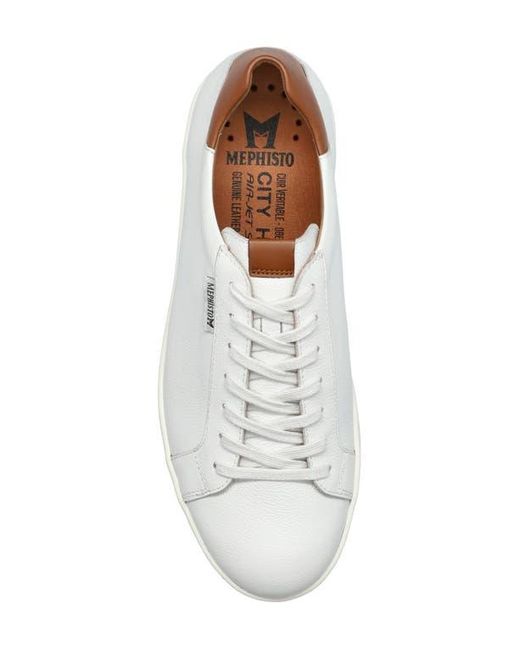 Mephisto White Hasko Low Top Sneaker for men