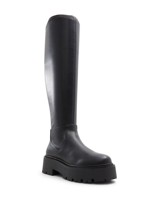 ALDO Black Carelden Knee High Platform Boot
