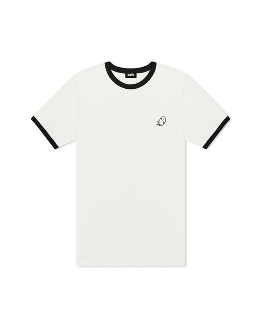 Alix White Ghost Jersey Ringer Tee for men