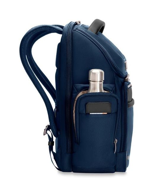 Briggs & Riley Blue Work Medium Widemouth Backpack