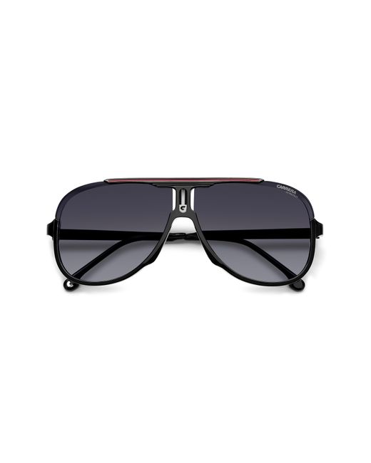 Carrera Blue 64mm Oversize Aviator Sunglasses for men