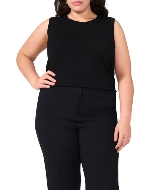 Halogen® Black Sleeveless Knit Shell