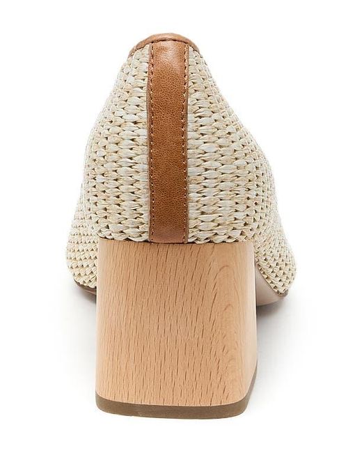 Kelsi Dagger Brooklyn Natural Woven Pointed Toe Pump