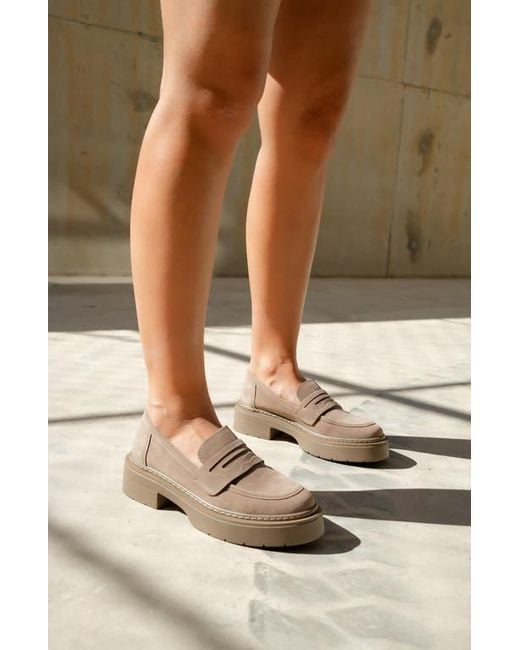 Forever & Always Shoes Brown Josie Platform Loafer