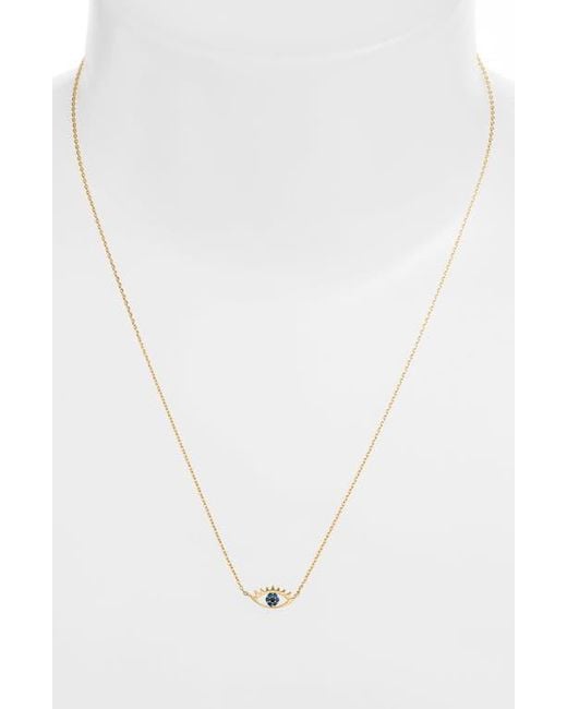 Estella Bartlett White Happy Thoughts Eye Pendant Necklace