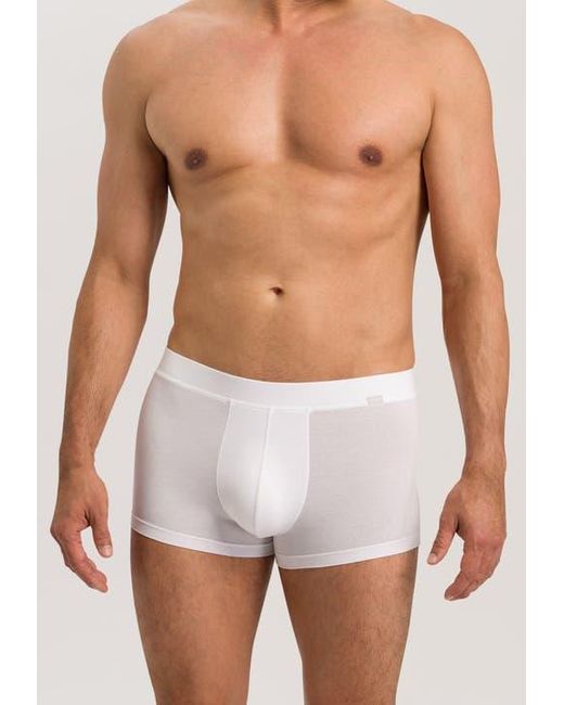 Hanro White Natural Function Tencel And Cotton Boxer Brief for men