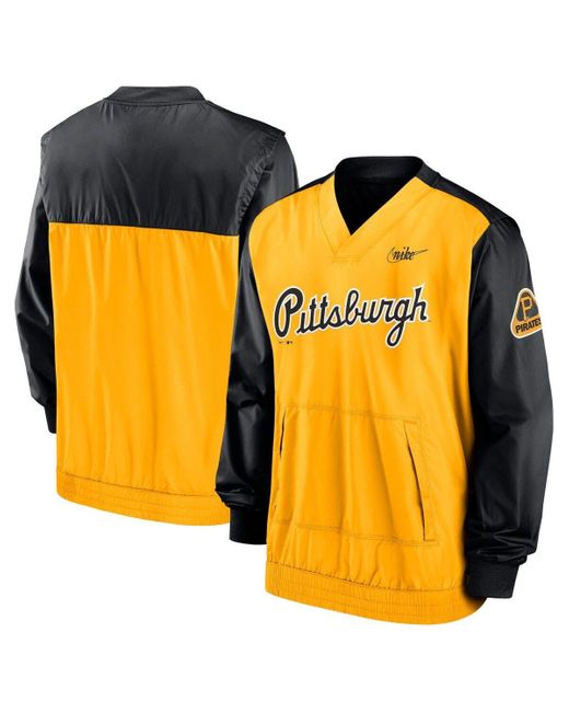 Nike Orange /gold Pittsburgh Pirates Cooperstown Collection V-neck Pullover Windbreaker At Nordstrom for men