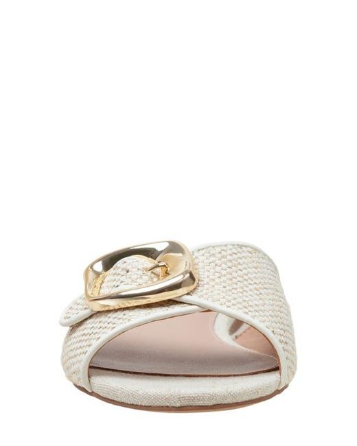 Linea Paolo White Leighton Slide Sandal