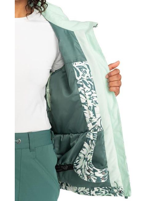 Roxy Green Jetty Waterproof Snow Jacket