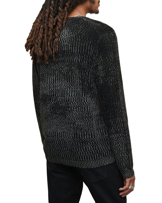John Varvatos Black Merino Wool Blend Sweater for men