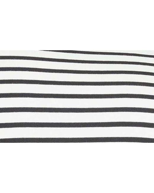 UNIVERSAL STANDARD Black Belle Breton Stripe Top