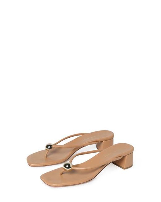 Loeffler Randall Natural Odessa Block Heel Sandal