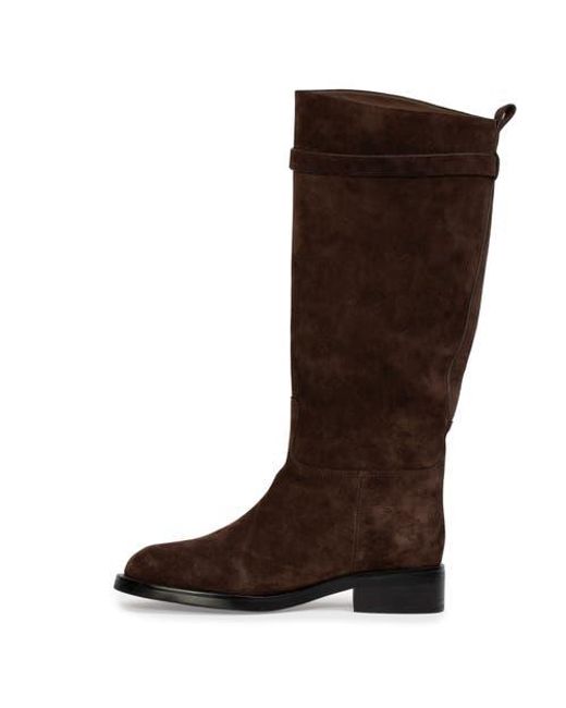 Black Suede Studio Brown Ashley Suede Boot