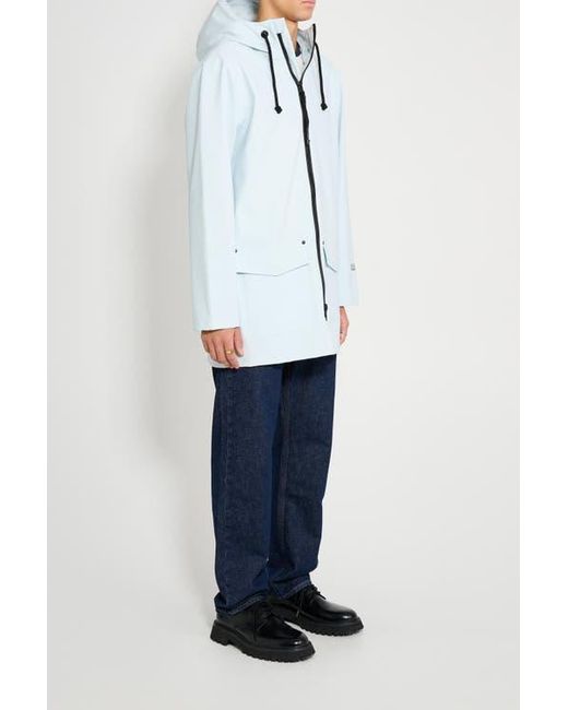 Stutterheim White Stockholm Patch Matte Raincoat