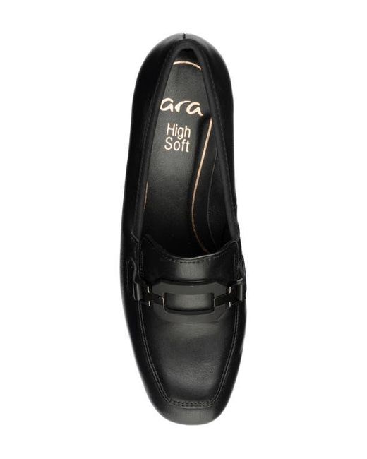 Ara Black Giza Loafer Pump