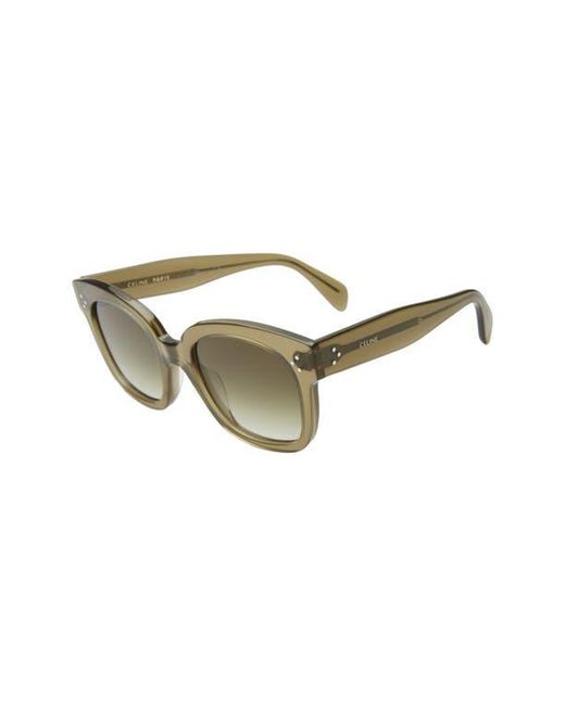 Céline Natural 54Mm Square Sunglasses